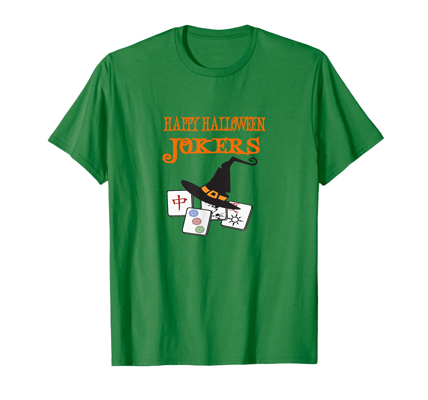 Funny Mahjong Happy Halloween Jokers Tile Game Tee T-Shirt