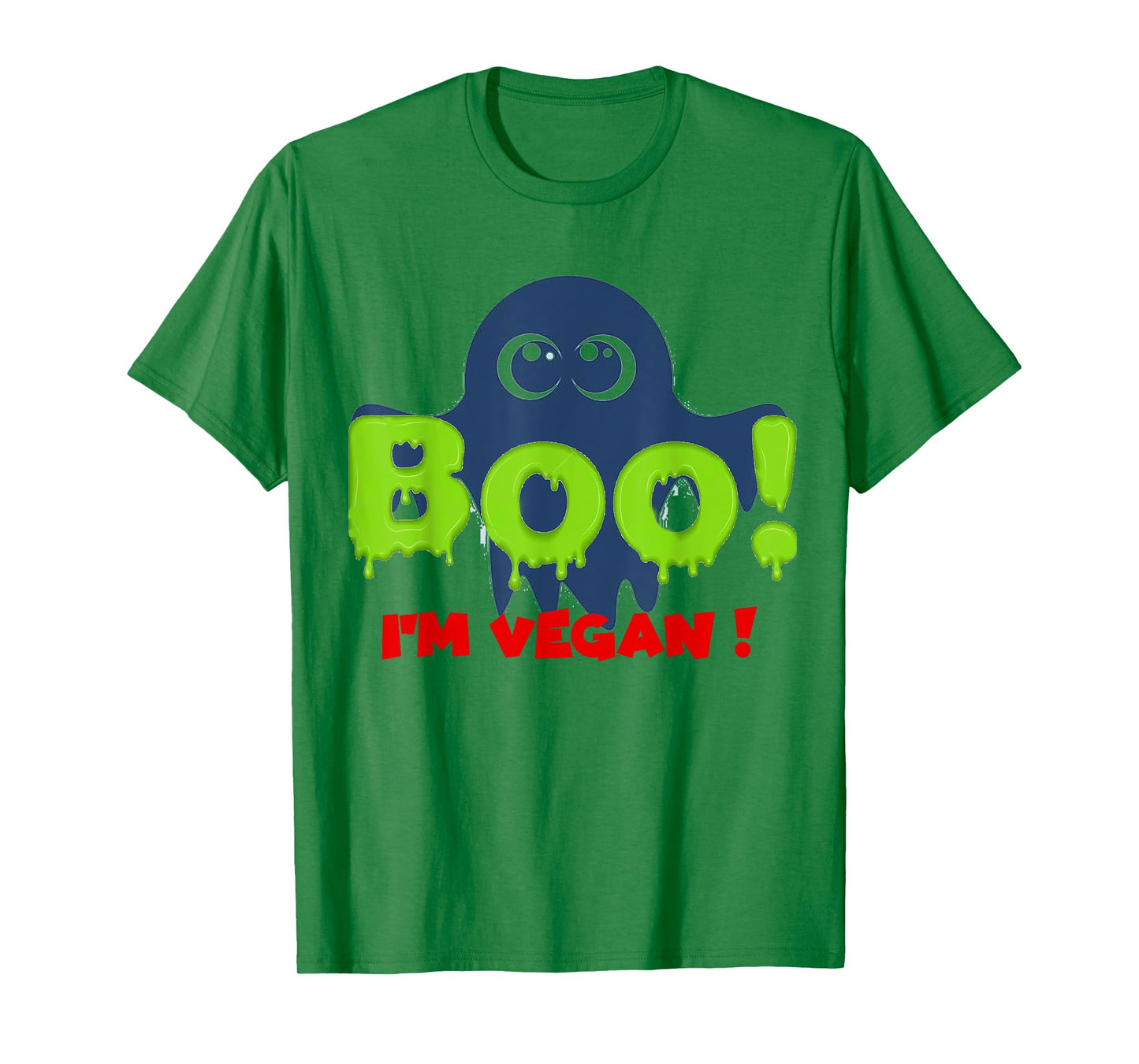 Boo I'm Vegan! Halloween Costume - Funny Vegan Ghost Gift T-Shirt