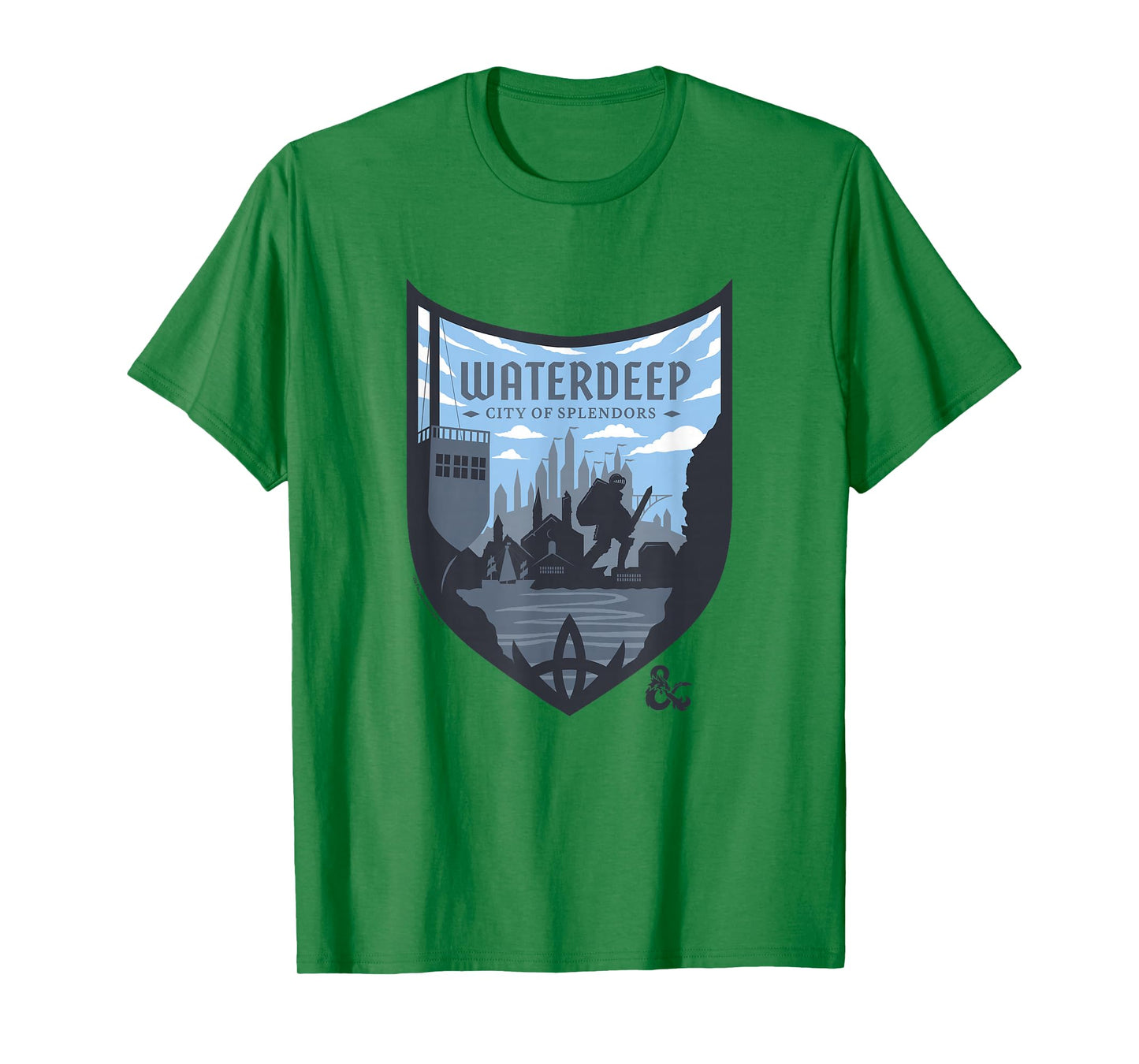 Dungeons & Dragons Waterdeep City Of Splendors Shield Logo T-Shirt