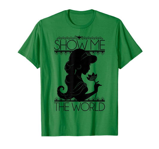 Disney Aladdin Jasmine Show Me The World Silhouette T-Shirt T-Shirt
