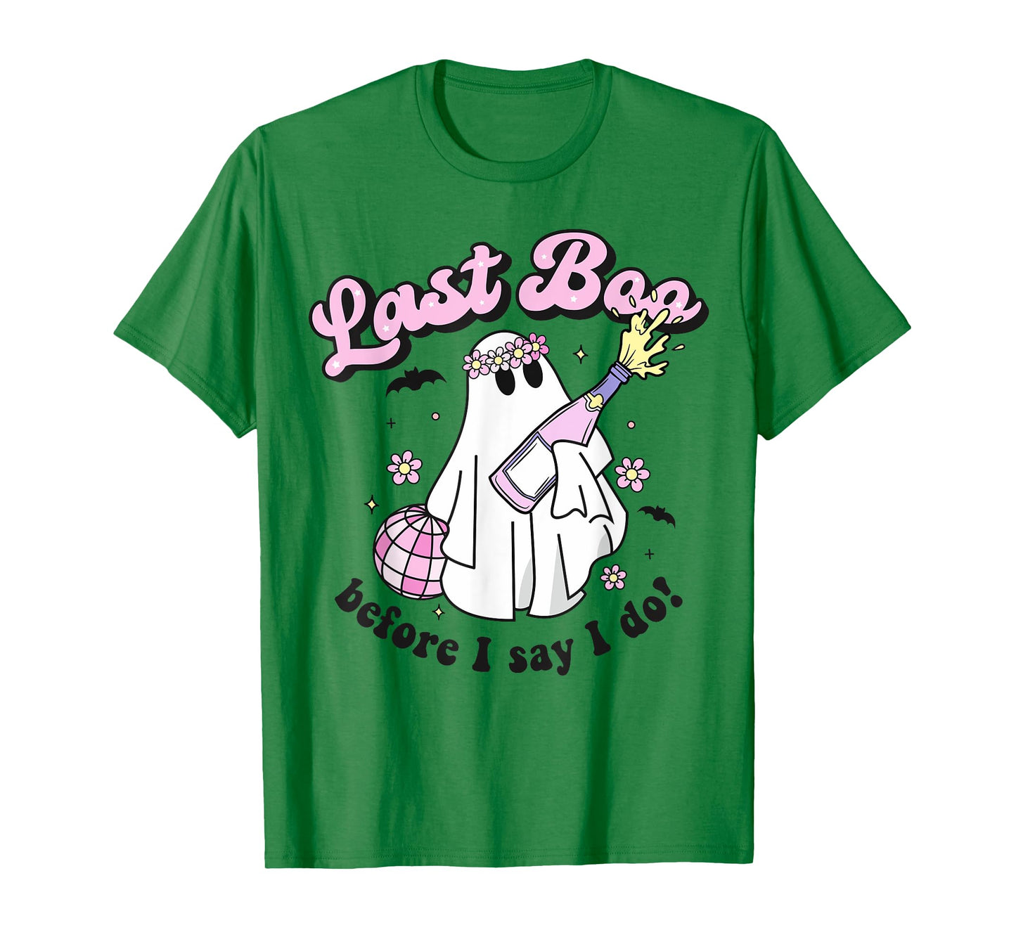 Halloween Disco Ghost Bride Retro Bachelorette Last Boo Fall T-Shirt
