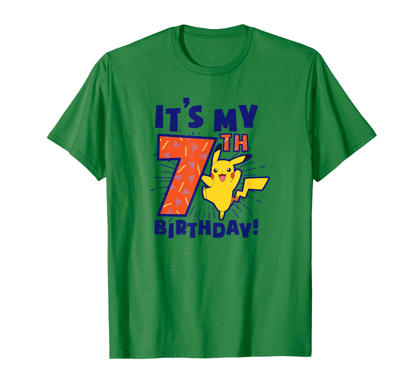 Pokémon Pikachu It's My 7th Birthday Awesome Celebration T-Shirt
