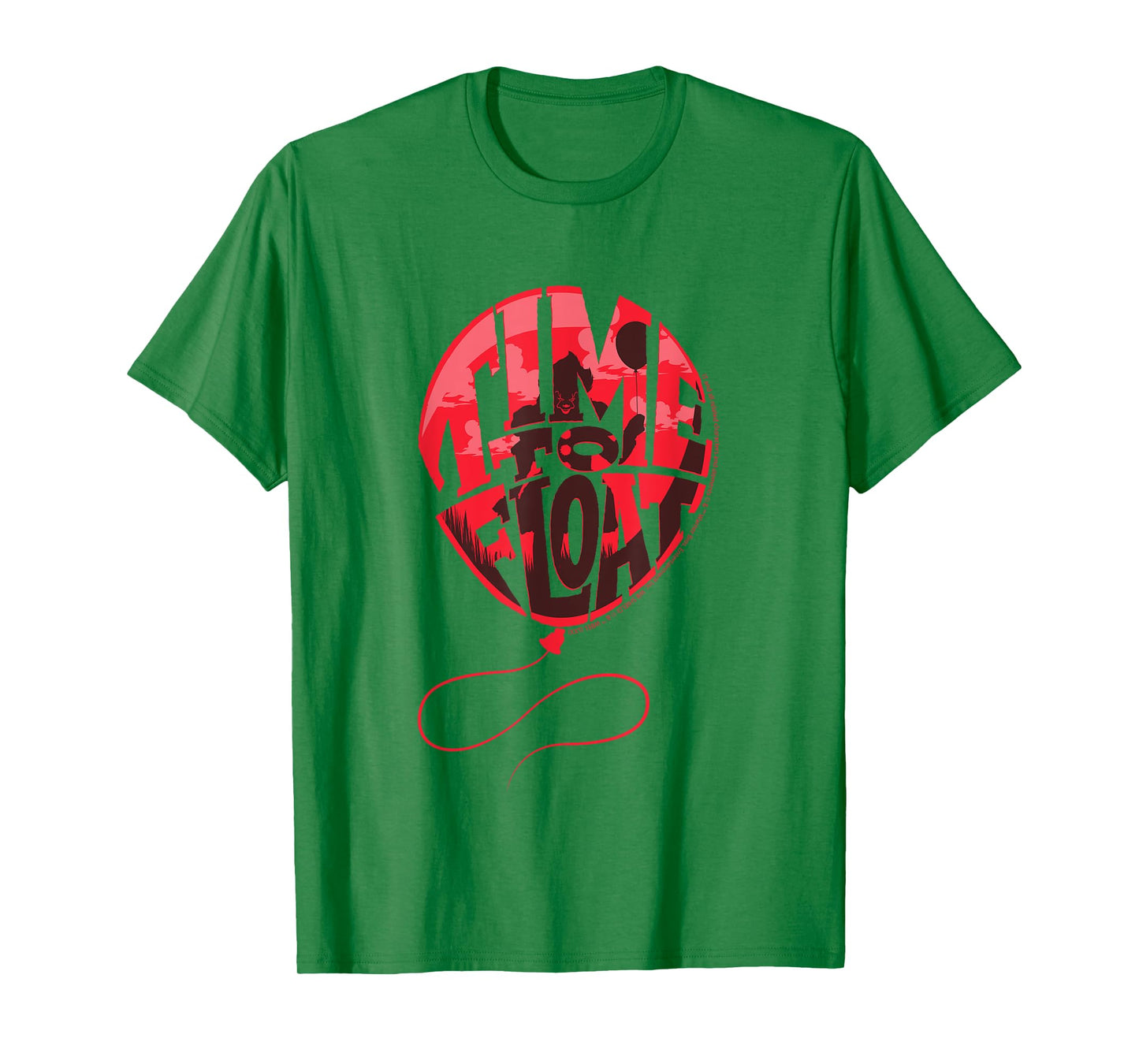 Time to Float Creepy Balloon Design T-Shirt