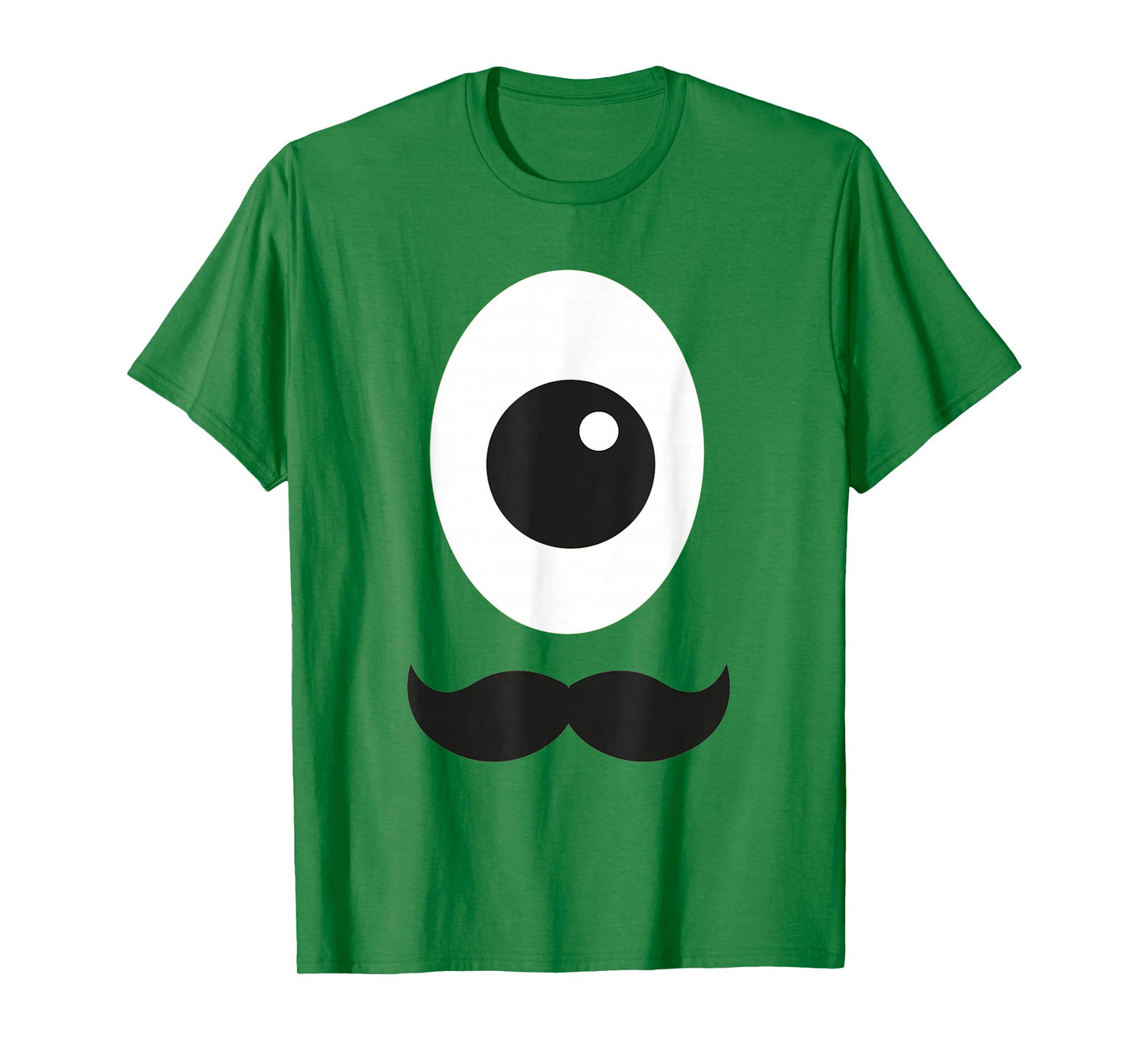 Giant Cyclops Eye and Mustache Monster Alien T-Shirt