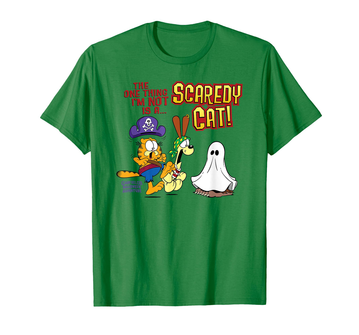 Garfield Not A Scaredy Cat! Halloween Cartoon Cat T-Shirt