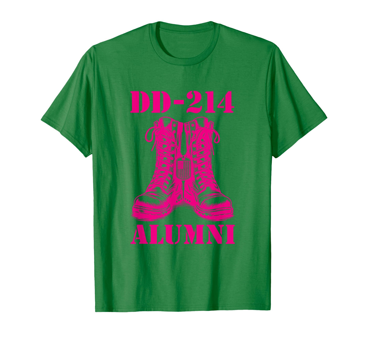DD-214 Alumni Combat Boots Proud Retired Military Vet T-Shirt