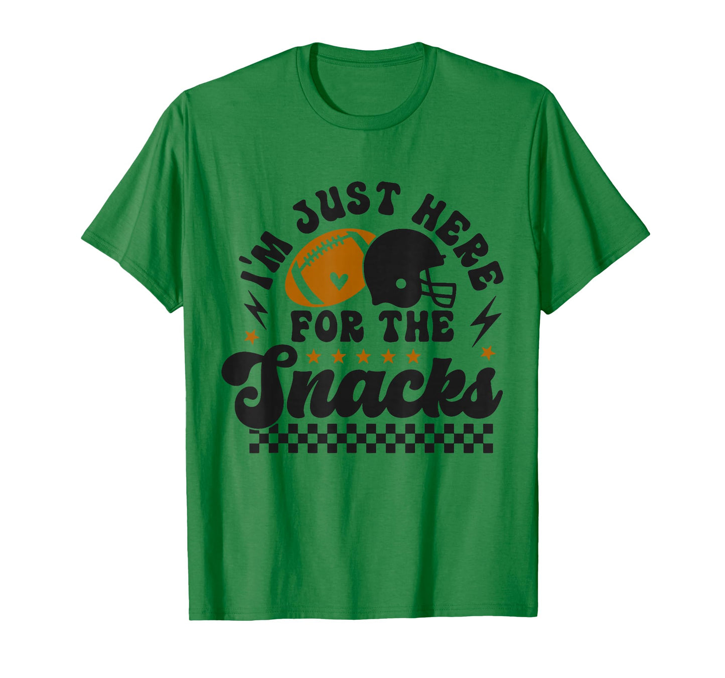 Retro I'm Just Here for The Snacks Cute Football Toddler Kid T-Shirt