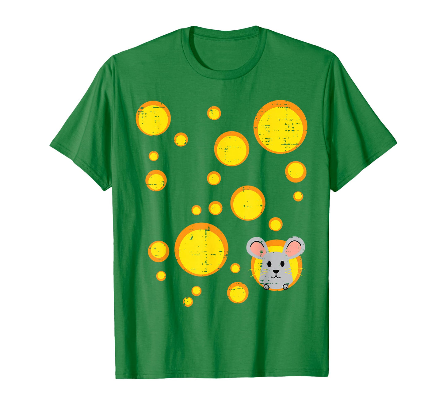 Halloween Cheese Holes Mouse Cute Rat Costume Men Women Kids T-Shirt
