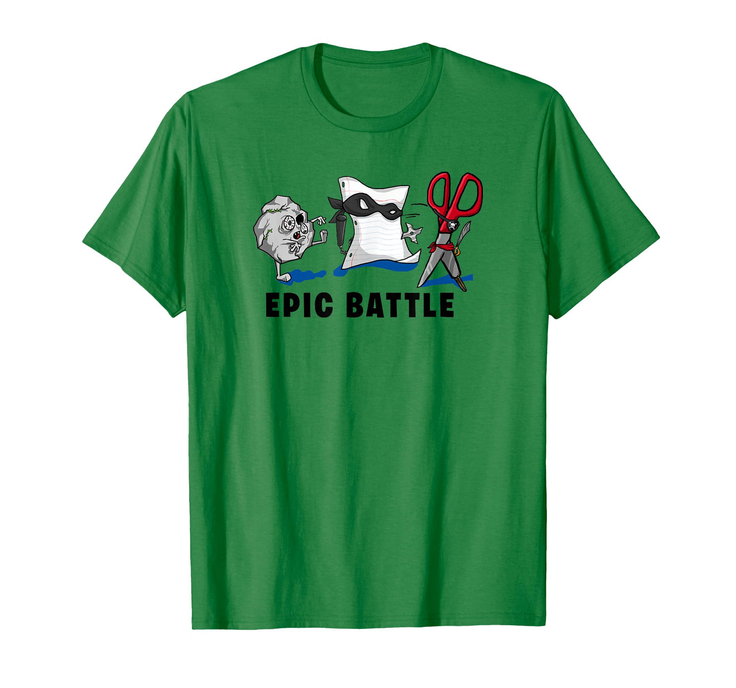 Trendy Graphic Rock Paper Scissors Epic Battle T-Shirt