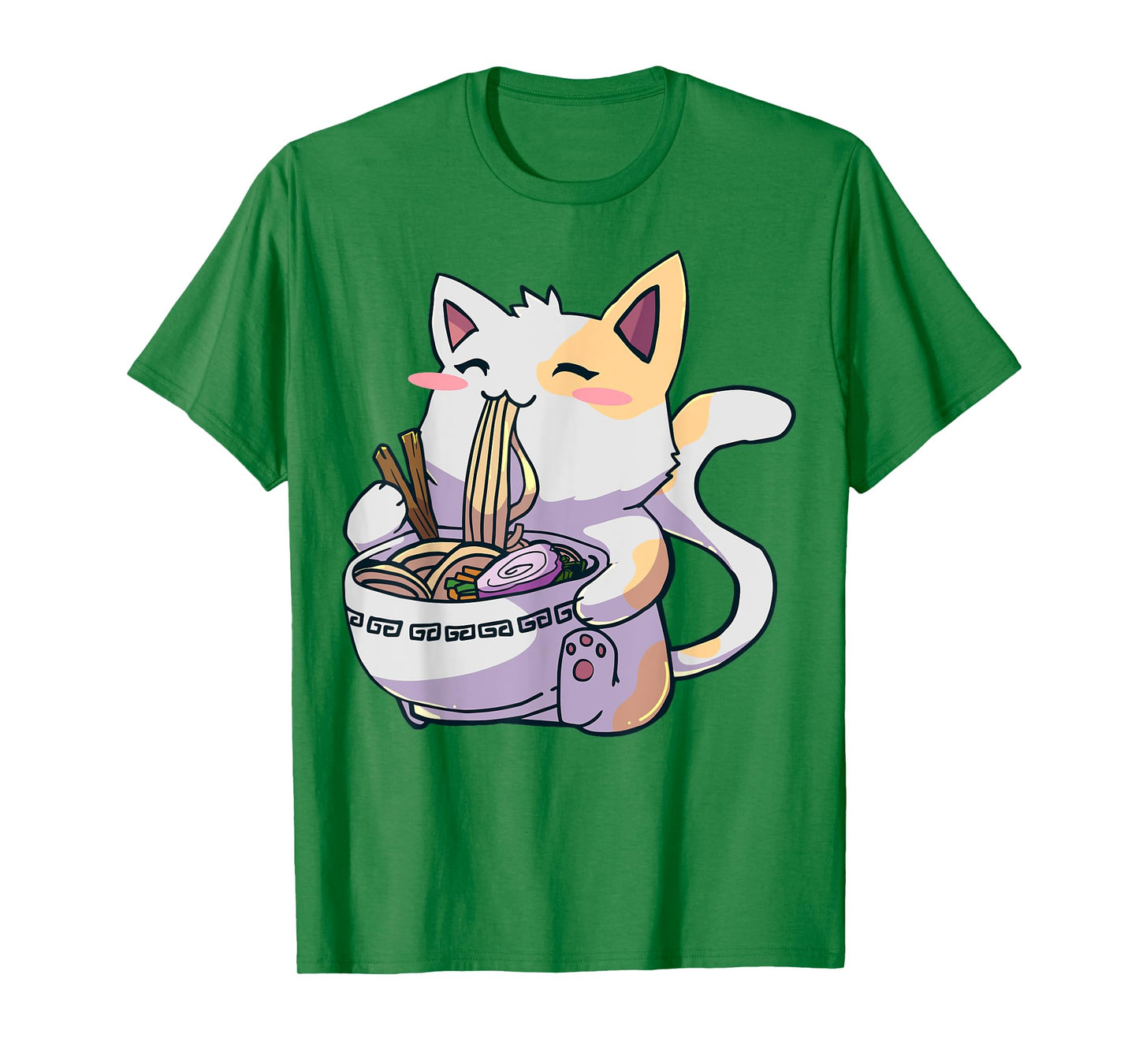Ramen Cat Kawaii Anime Tee Japanese Gift T-Shirt