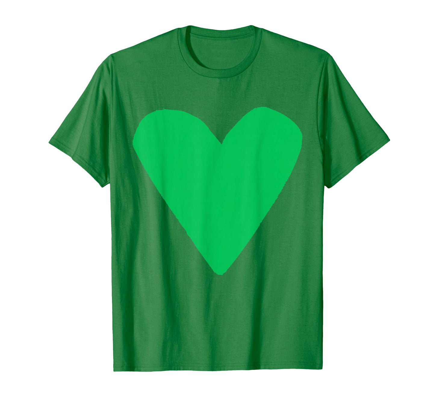 Pop Art Big Heart Graphic Tees Yellow Heart T-Shirt, Unisex-Adults, Small, Short Sleeve