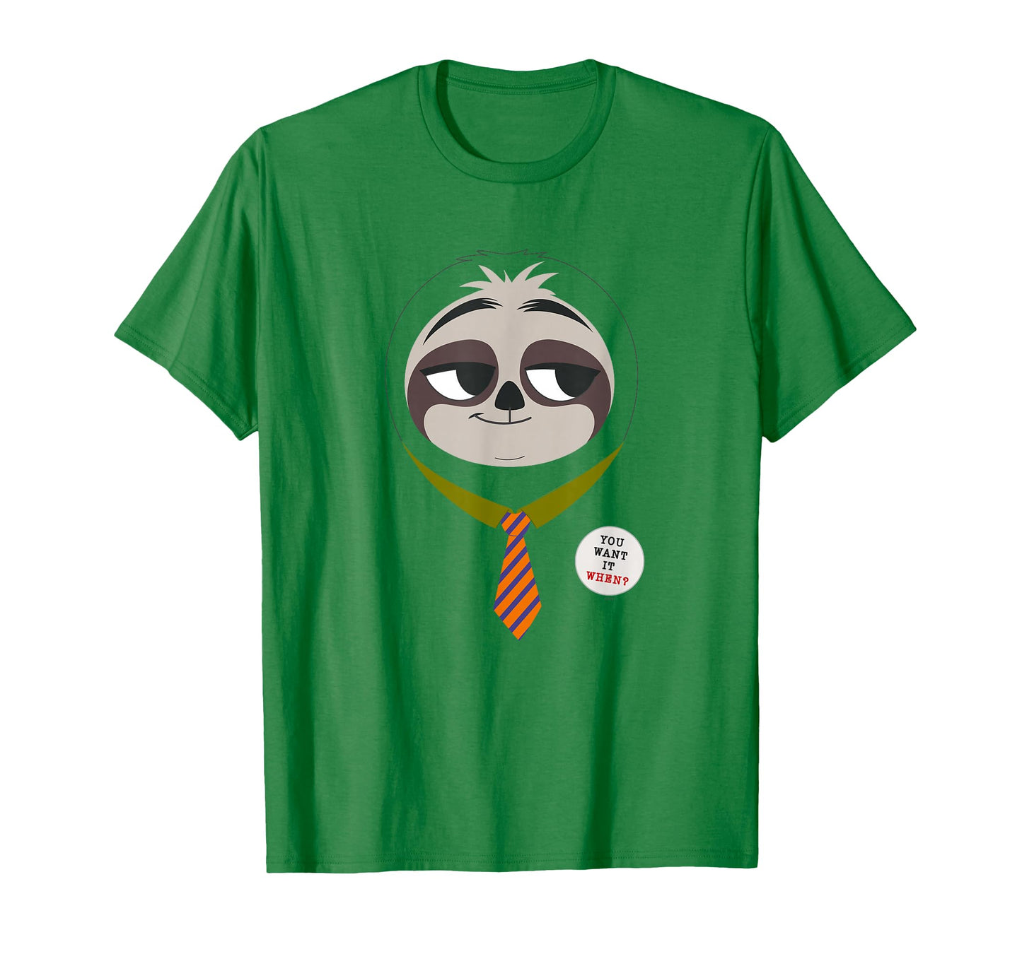 Disney Zootopia Flash The Sloth Face T-Shirt