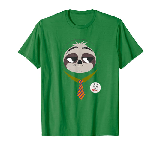 Disney Zootopia Flash The Sloth Face T-Shirt