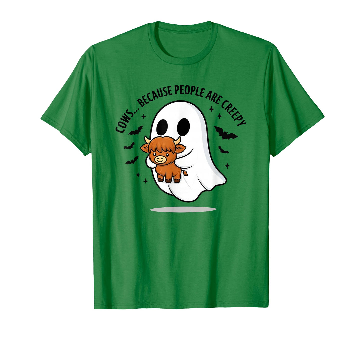 Halloween Cow Cute Ghost Cows Because People are Creepy T-Shirt