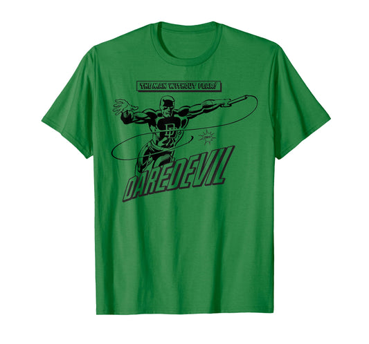 Marvel Daredevil The Man Without Fear! Retro Graphic T-Shirt T-Shirt