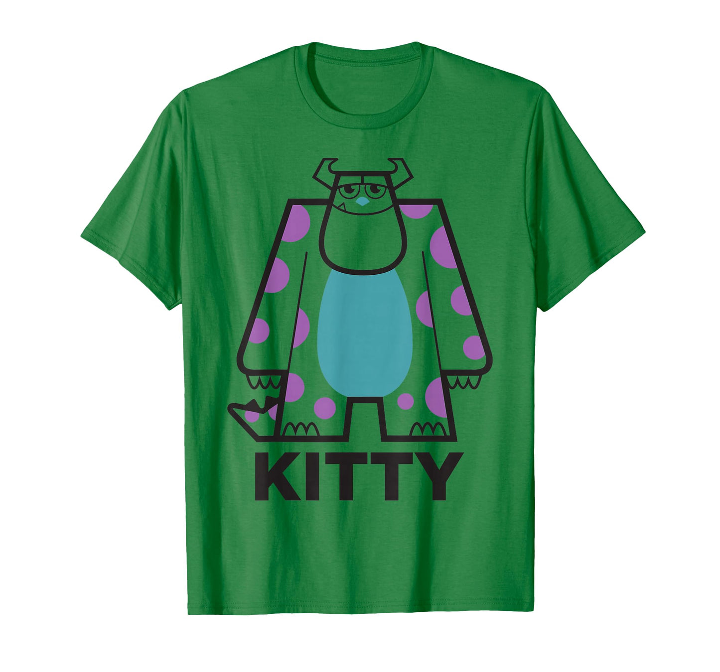 Disney Pixar Monsters, Inc. Sulley Kitty Big Portrait & Logo T-Shirt