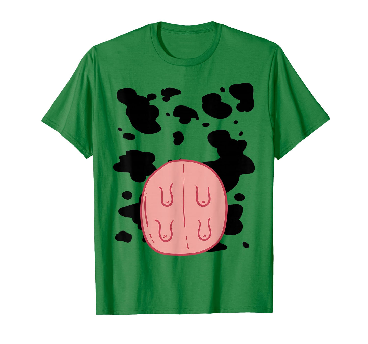 Cow Udder Pattern Funny Lazy DIY Costume Easy Halloween T-Shirt