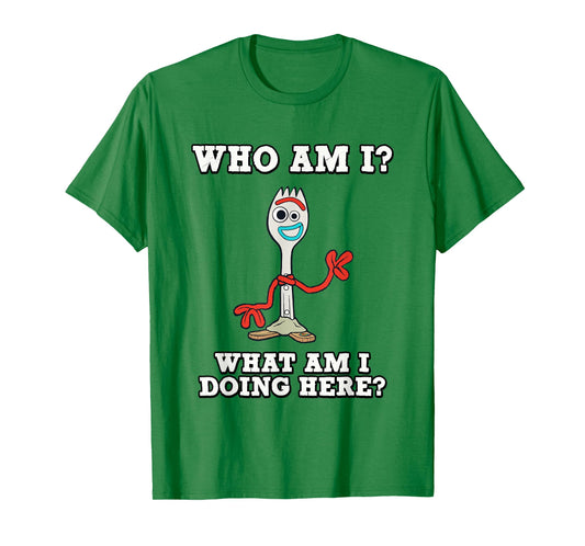 Disney Pixar Toy Story 4 Who Am I? Forky Portrait T-Shirt