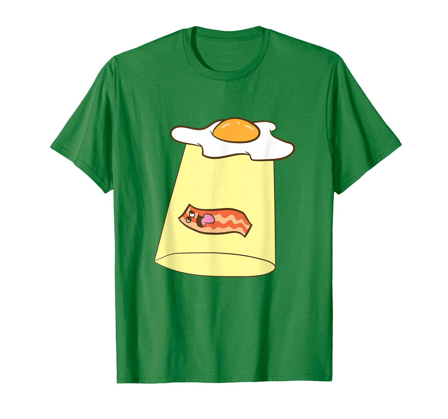 Egg And Bacon UFO Alien Bacon And Eggs Breakfast T-Shirt