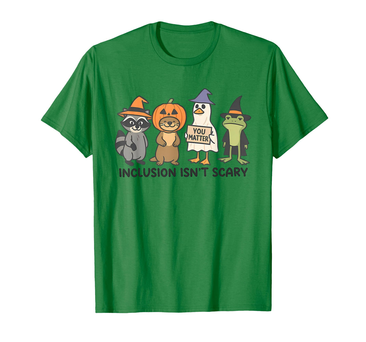 Inclusion Isn't Scary Ghost Mummy Halloween SLP Sped Teacher T-Shirt