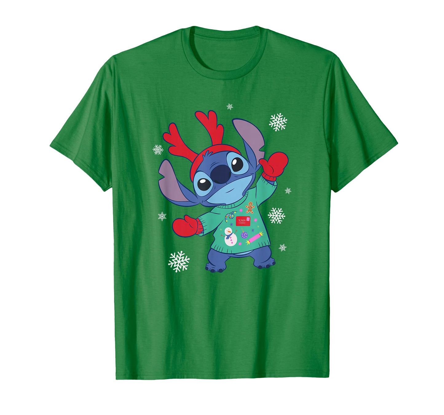 Disney Lilo & Stitch Christmas Outfit Celebration T-Shirt