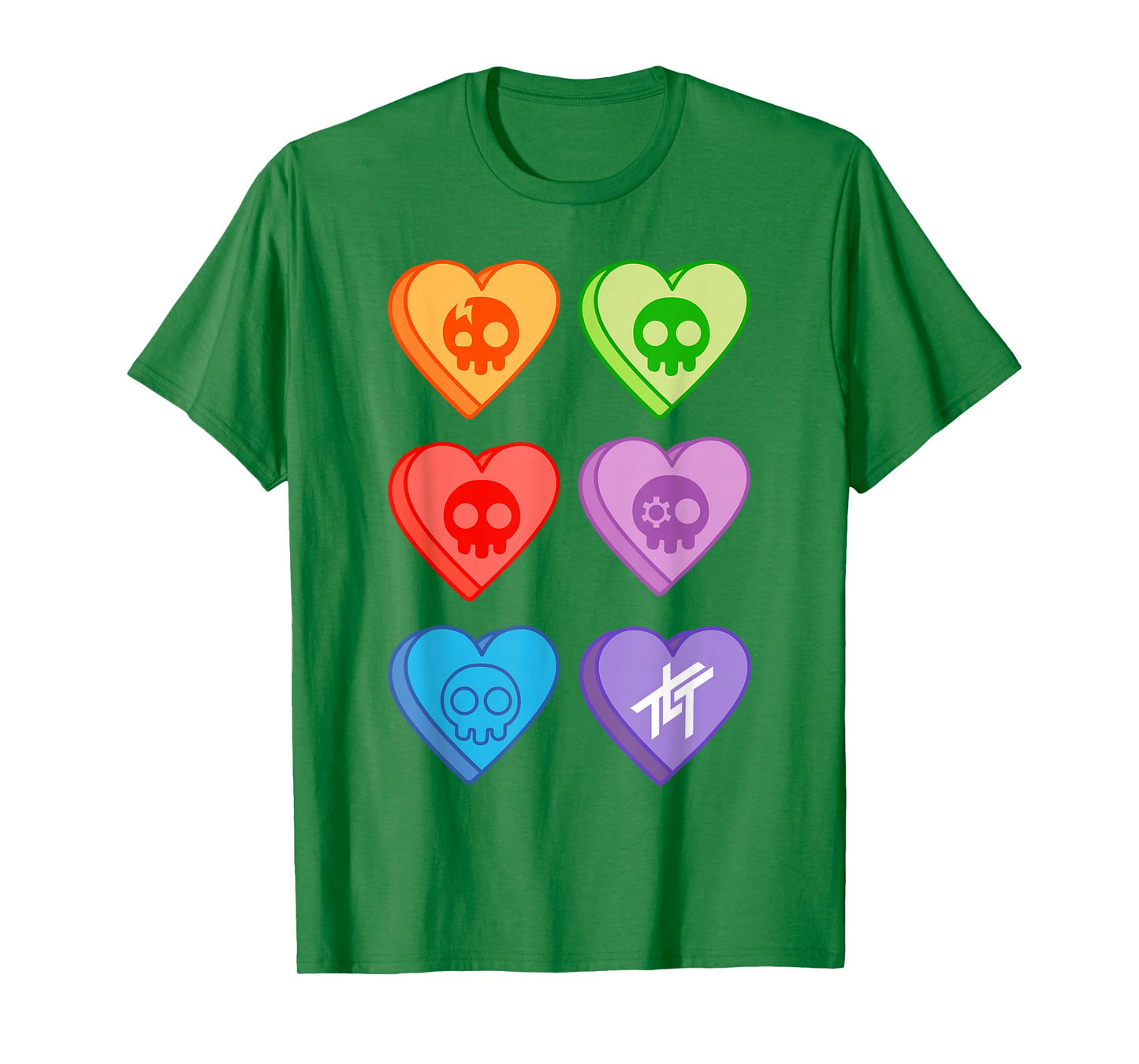 The Living Tombstone – Candy Hearts Pink T-Shirt