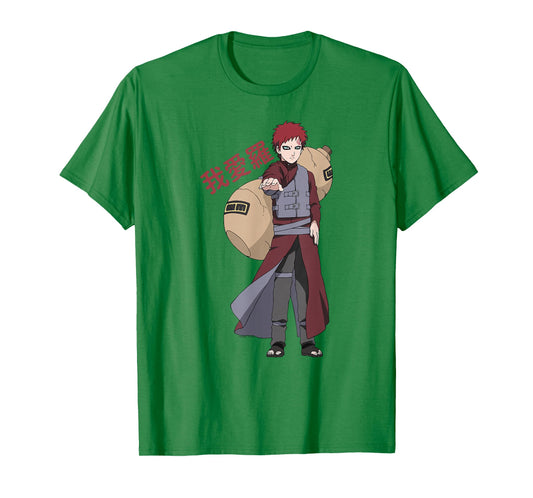Naruto Shippuden Gaara Shinobi of Sunagakure Anime T-Shirt