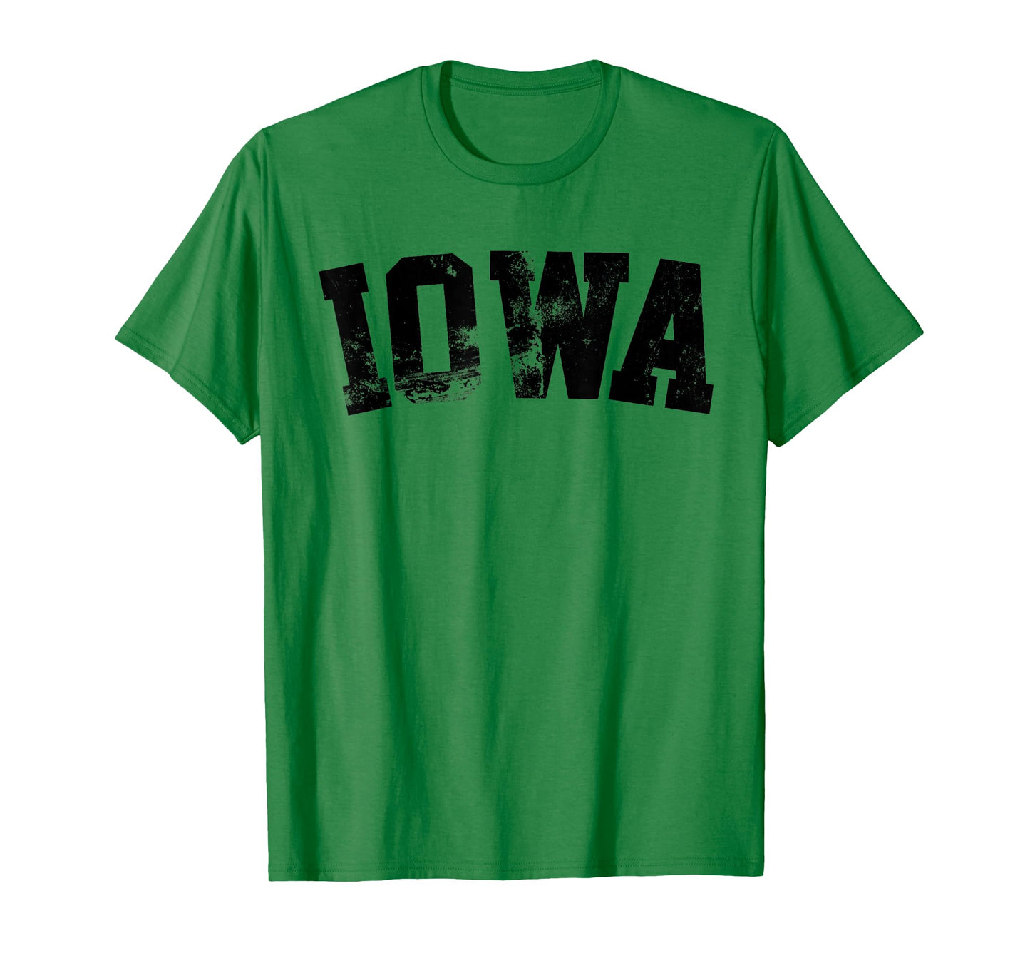 Retro Iowa Tee Vintage Iowa Black Gold Iowa Throwback Design T-Shirt