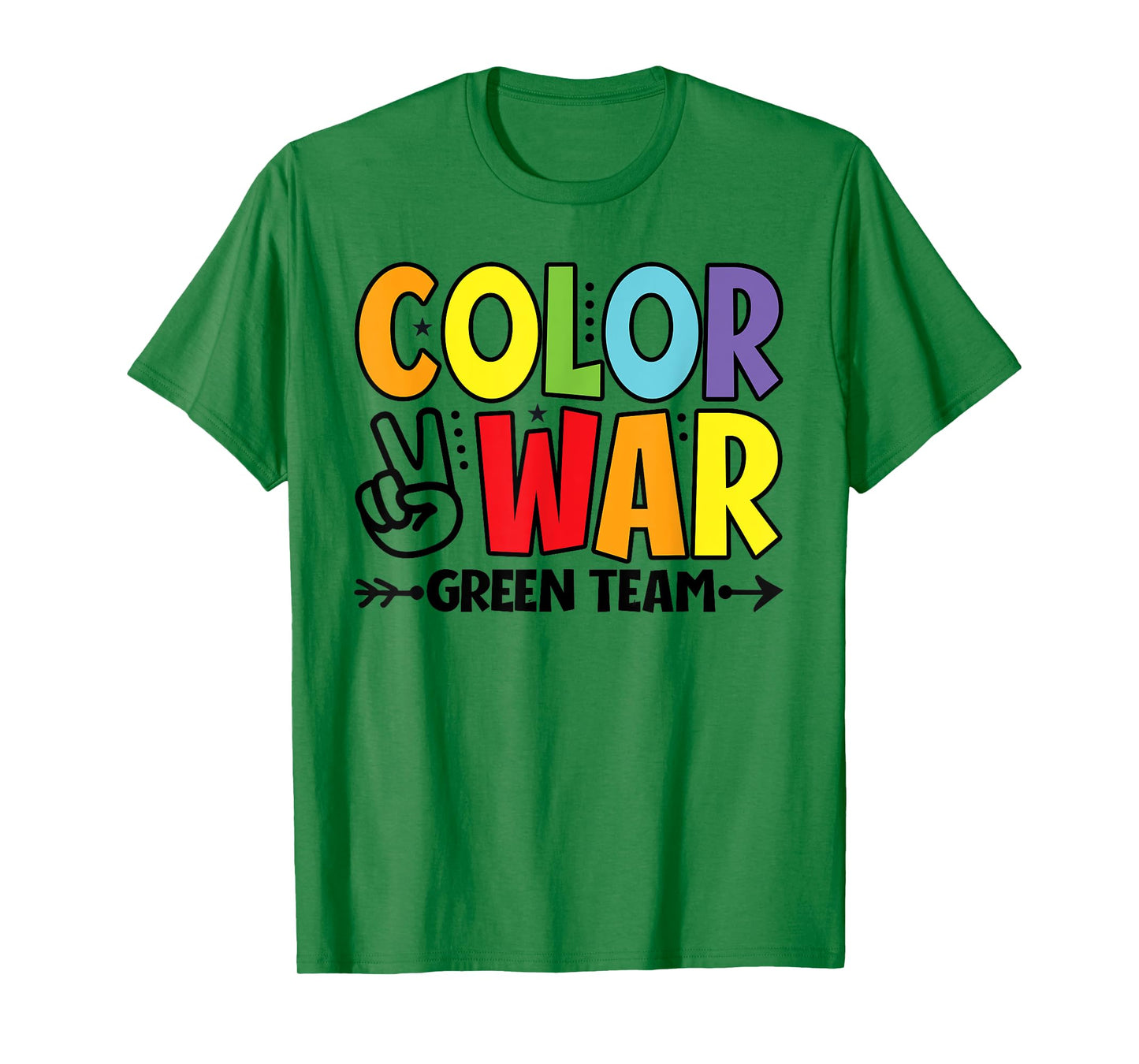Color War Green Team Sleepaway Summer Camp Game T-Shirt