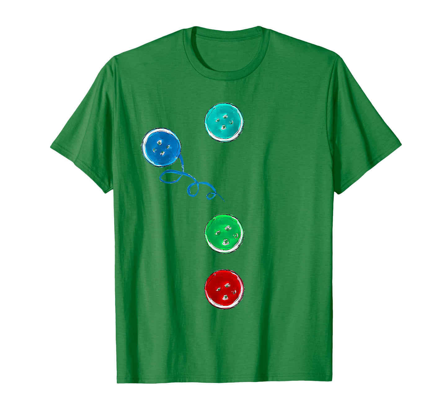 Four Groovy Buttons Blue Cat Funny Halloween Costume Kid T-Shirt