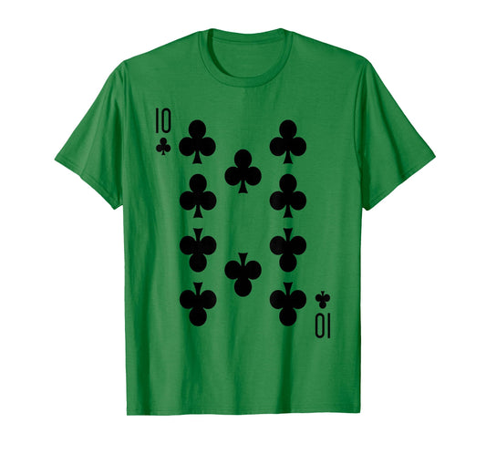 Ten of Clubs | Royal Flush Group Costume Playing Card T-Shirt