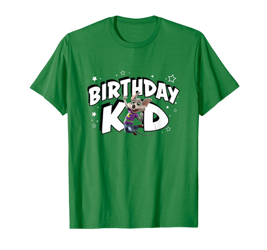 Chuck E. Cheese Birthday Kid Celebration Chuck Logo T-Shirt