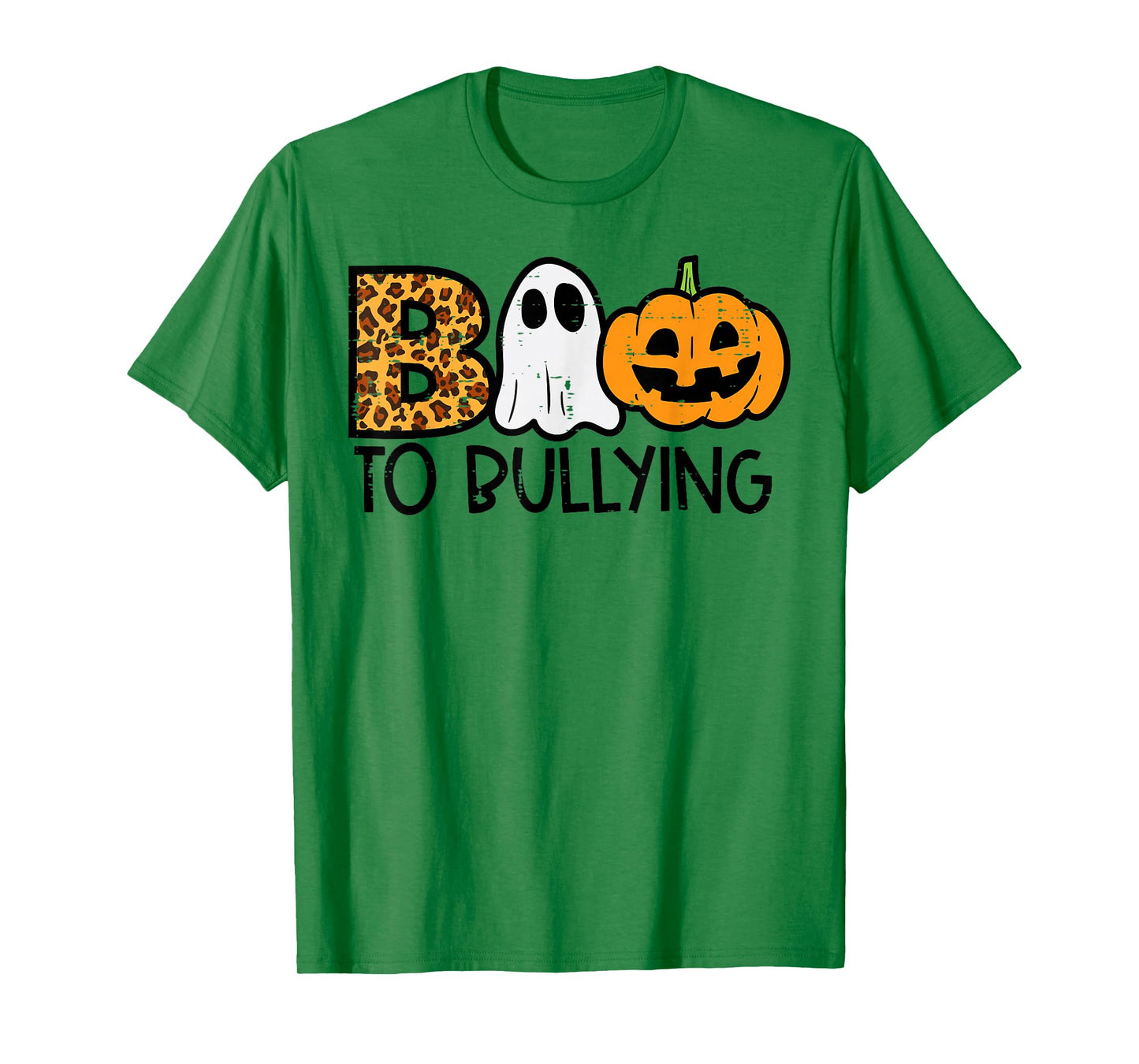 Boo To Bullying Ghost Pumpkin Orange Anti Bully Unity Day T-Shirt