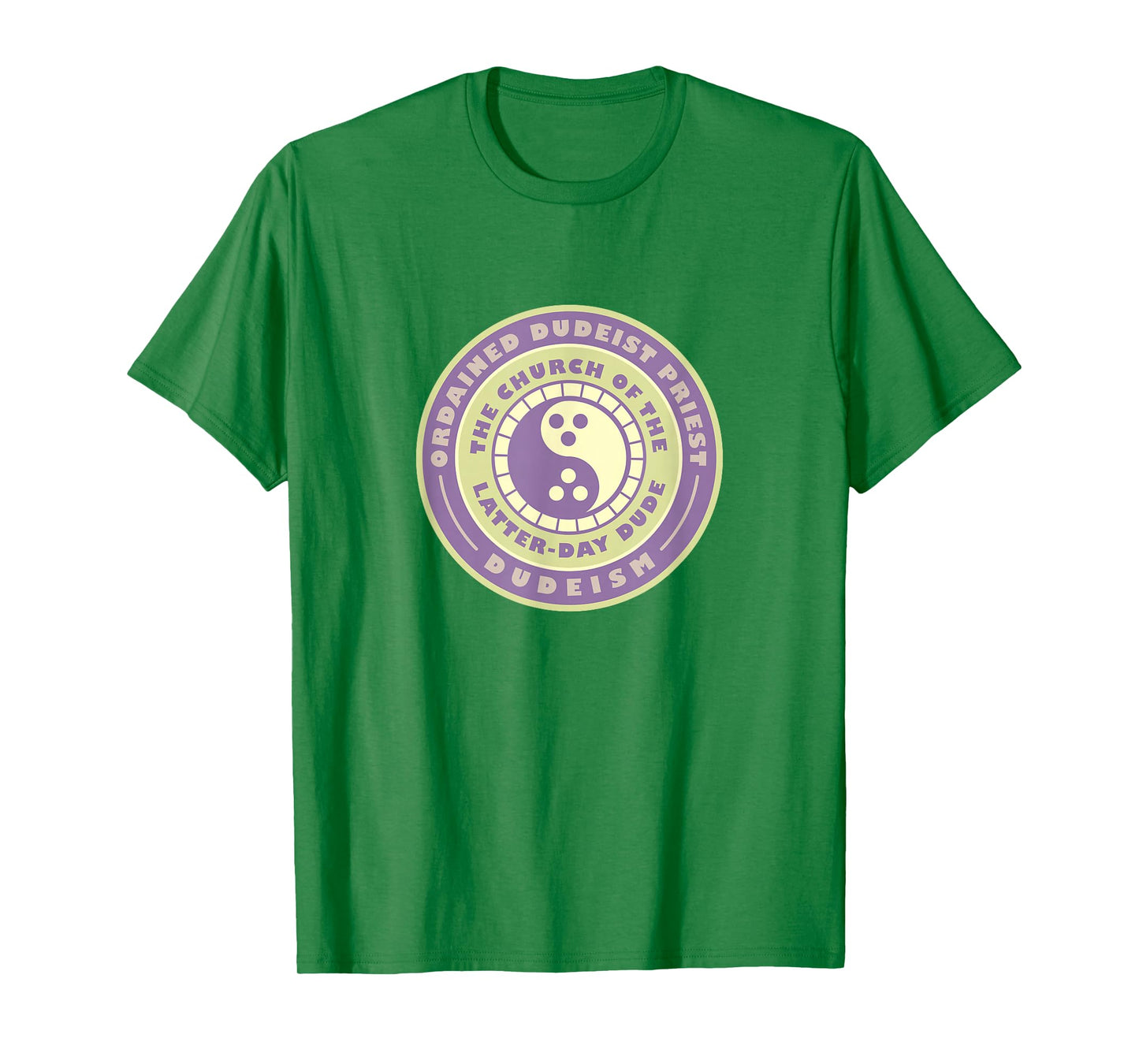 Ordained Dudeist Priest Emblem Tee Shirt T-Shirt