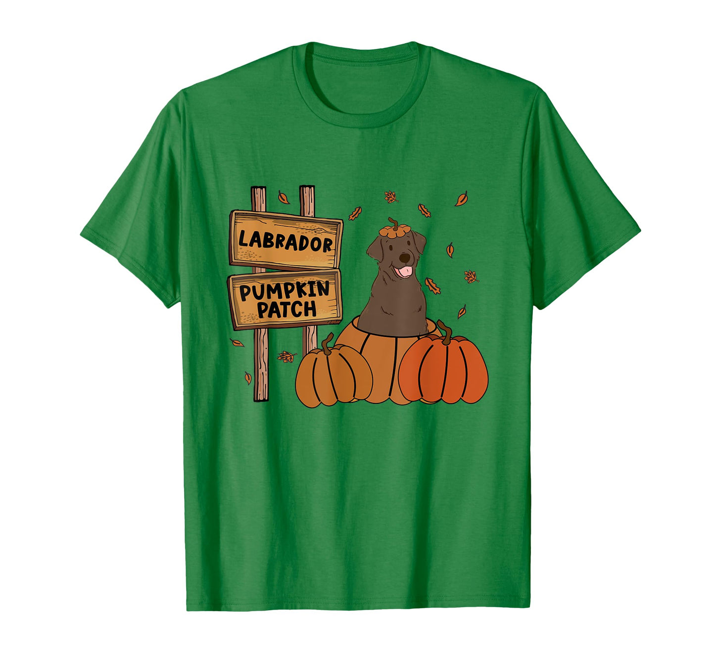 Labrador Pumpkin Patch Lab Lovers Thanksgiving Halloween T-Shirt