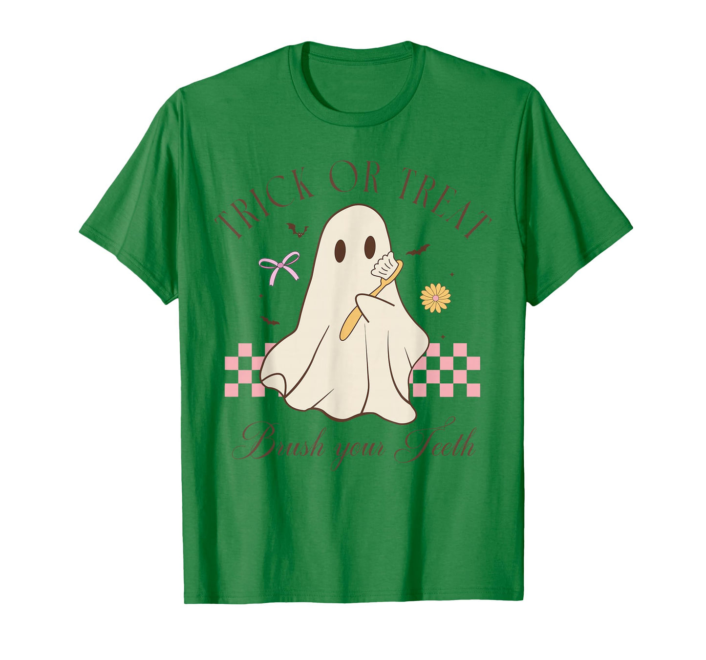 Trick Or Treat Brush Your Teeth Dental Hygienist Halloween T-Shirt