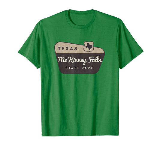 McKinney Falls State Park Texas TX Welcome Sign Vacation T-Shirt