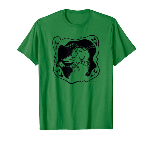 Courage the Cowardly Dog Ghost Frame T-Shirt