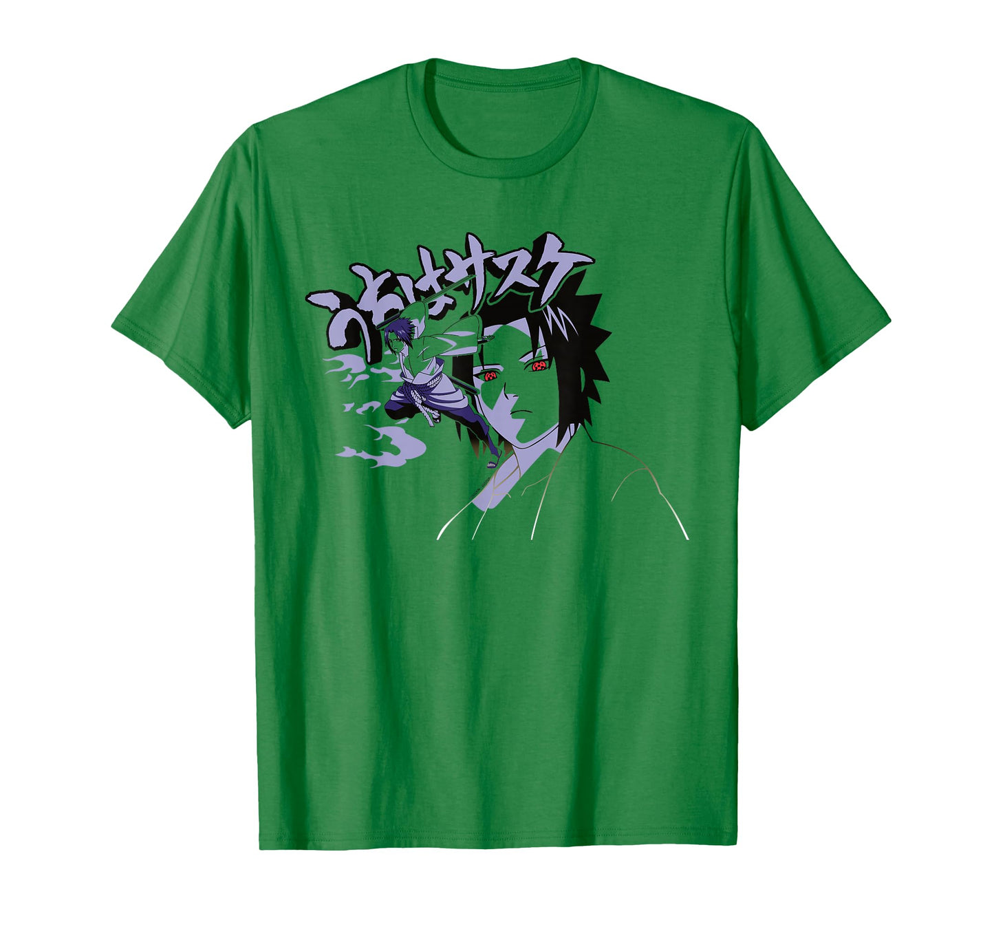 Naruto Shippuden Sasuke Curse Symbol with Jutsu T-Shirt