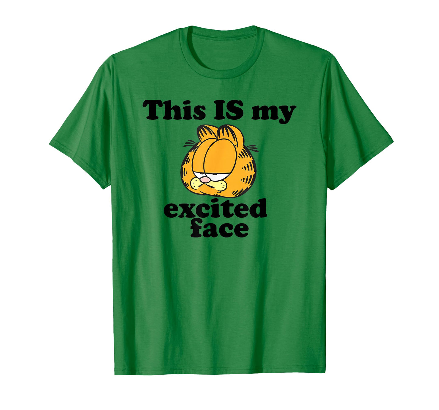 Garfield This is My Excited Face Sarcastic Cartoon Cat T-Shirt