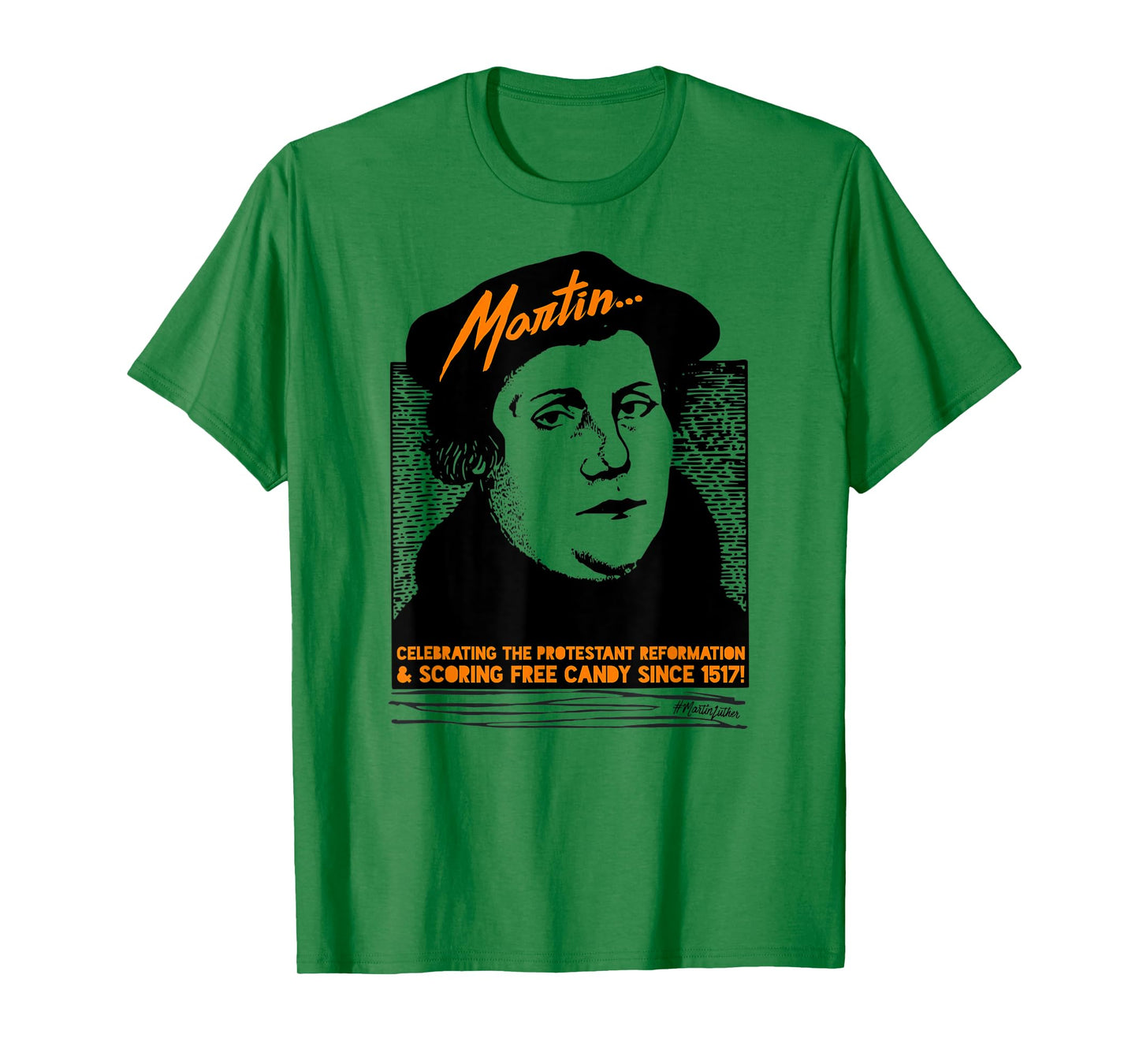 Funny Halloween Costume Martin Luther Candy Reformed T-Shirt