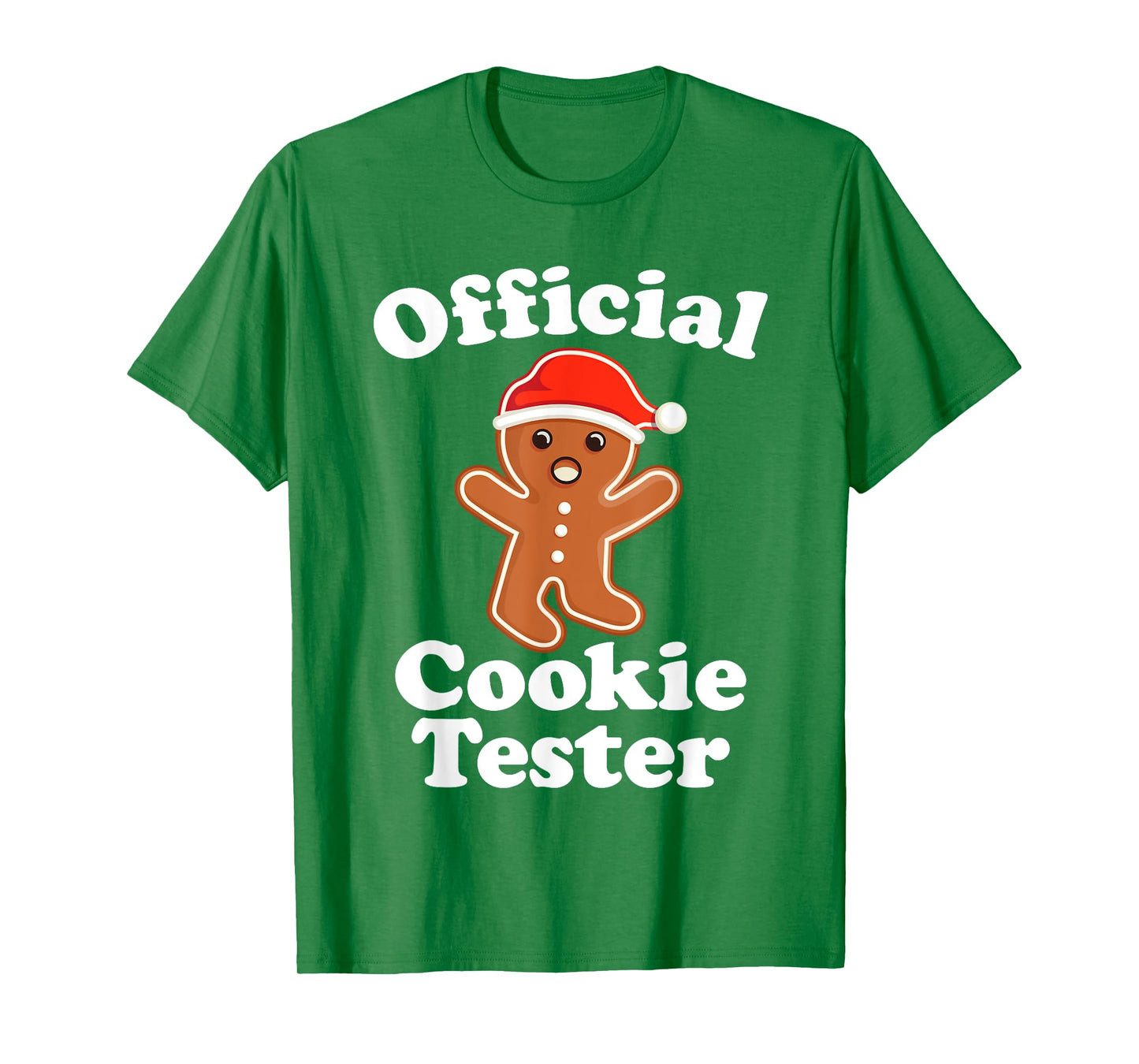 Funny Gingerbread Man Official Cookie Tester Christmas T-Shirt