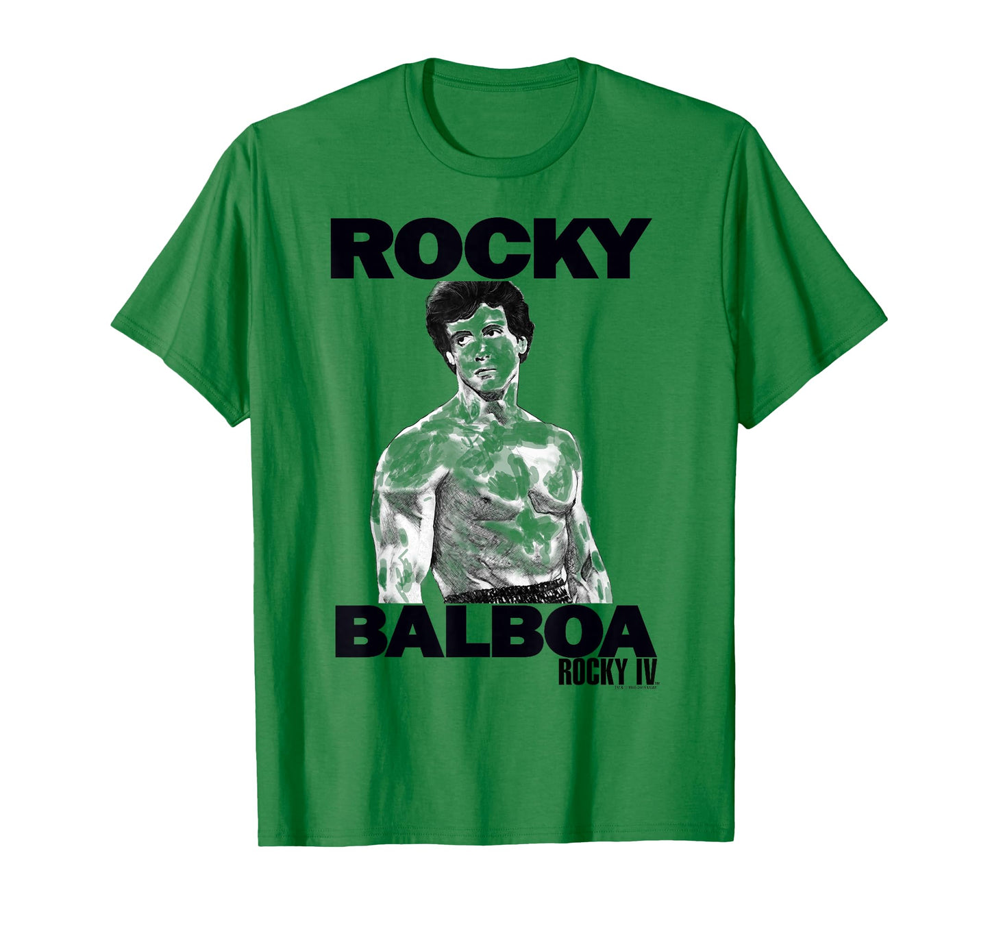 Rocky 3 Rocky Balboa Logo Sketch Portrait T-Shirt