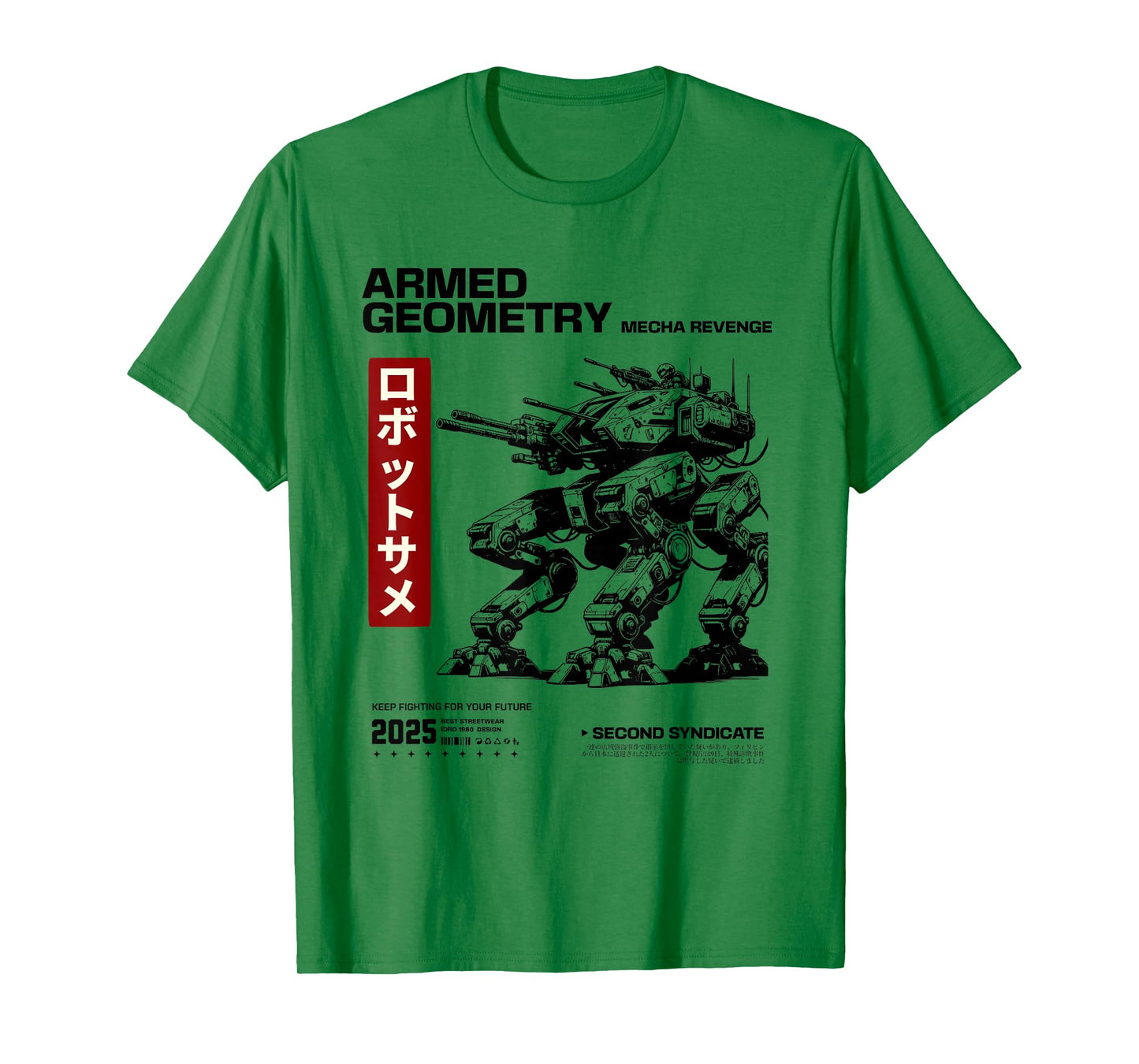 Japanese Retro 90s Mecha Warrior Meka Roboto T-Shirt