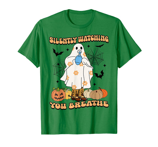 Respiratory Therapist Ghost, Silently Watching You Breathe T-Shirt