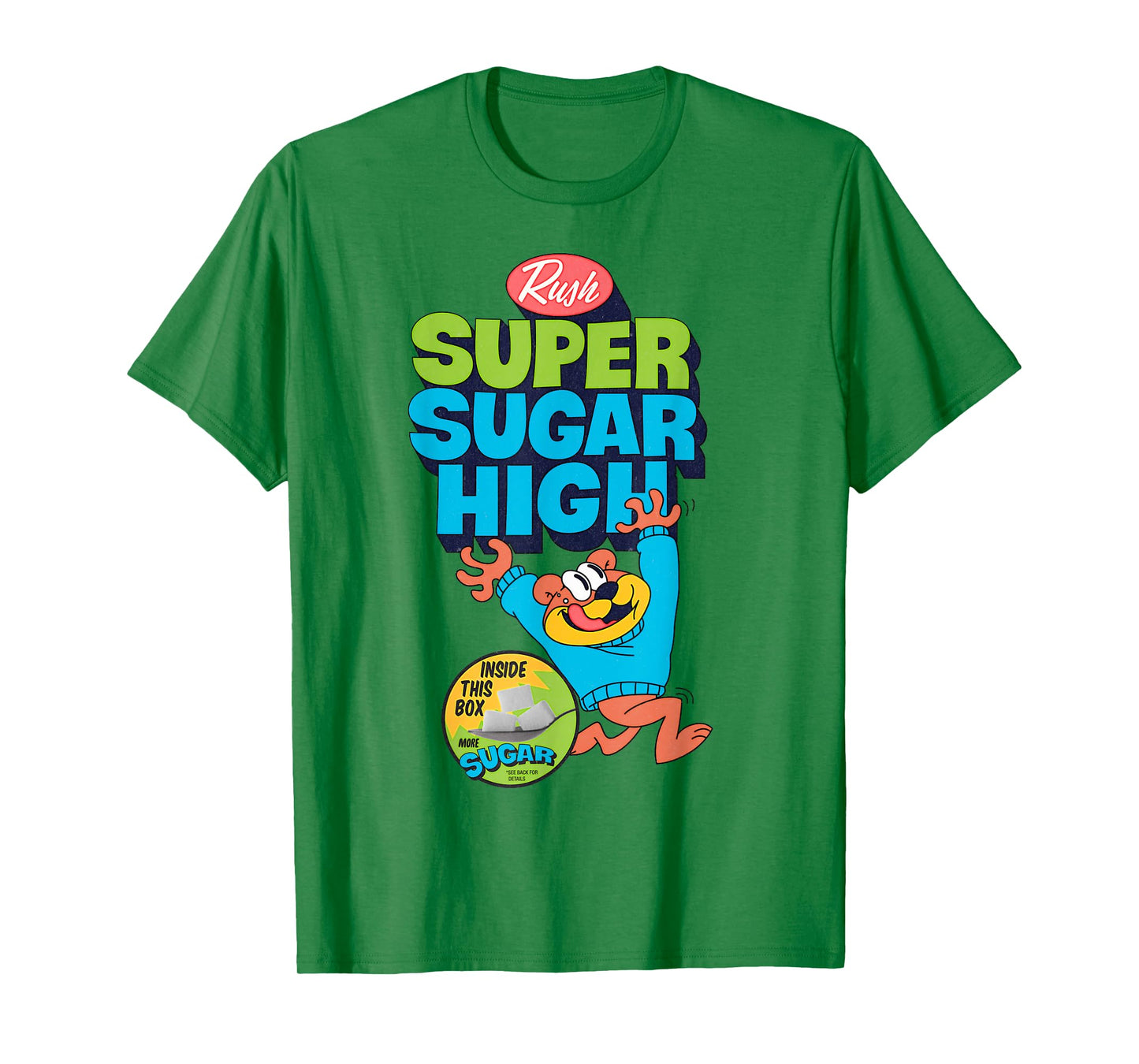 Super Sugar Funny Cereal Box Sweet Tooth Bear Candy T-Shirt