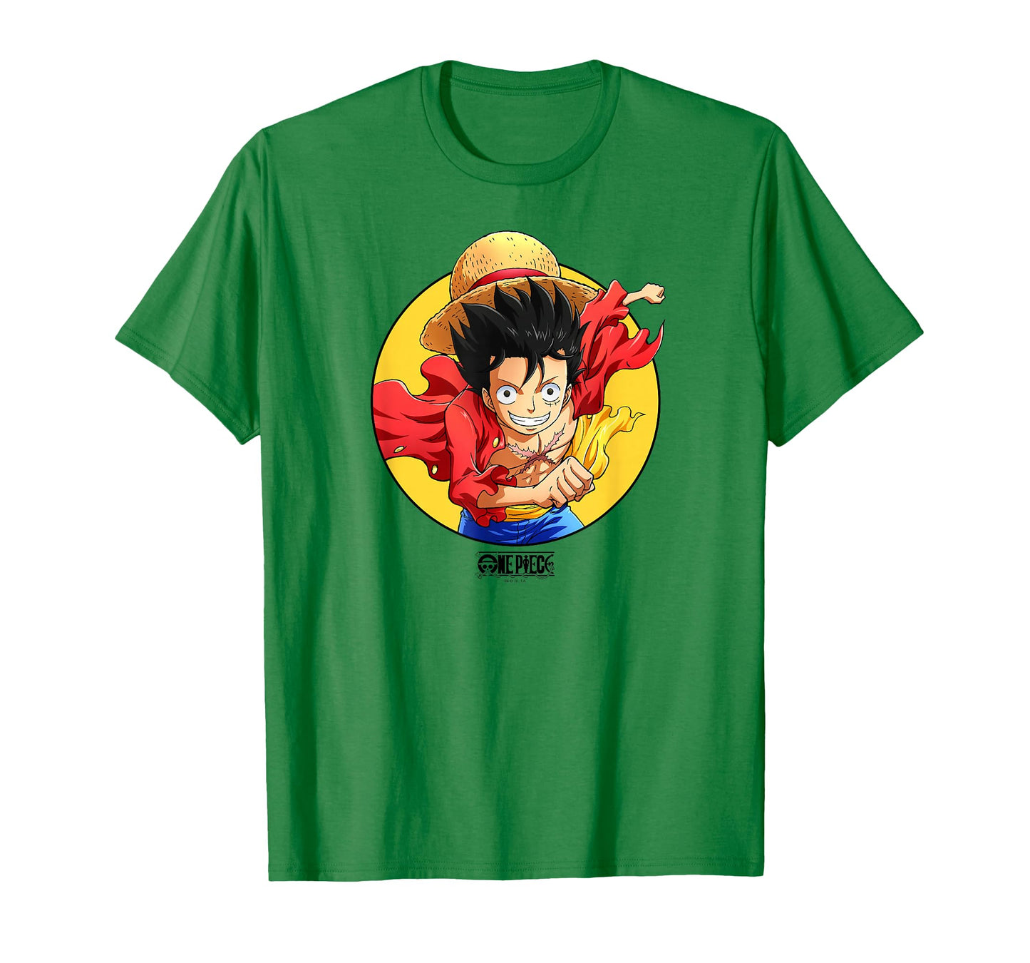 One Piece Anime Luffy Celebration Circle T-Shirt