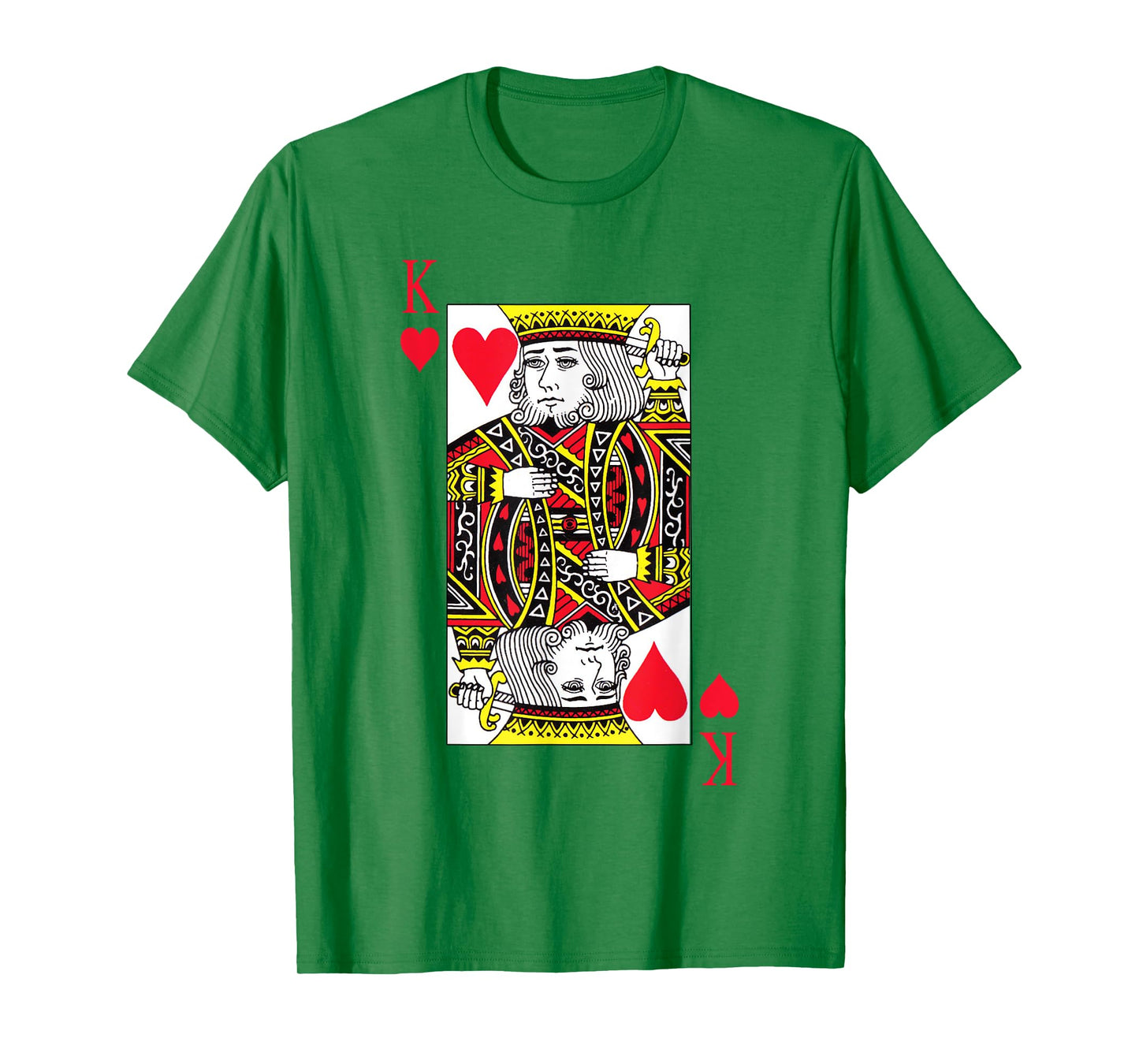 King of hearts Costume Blackjack Cards Poker 21 K Tee T-Shirt