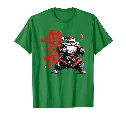 Samurai Santa Japanese Christmas T-Shirt