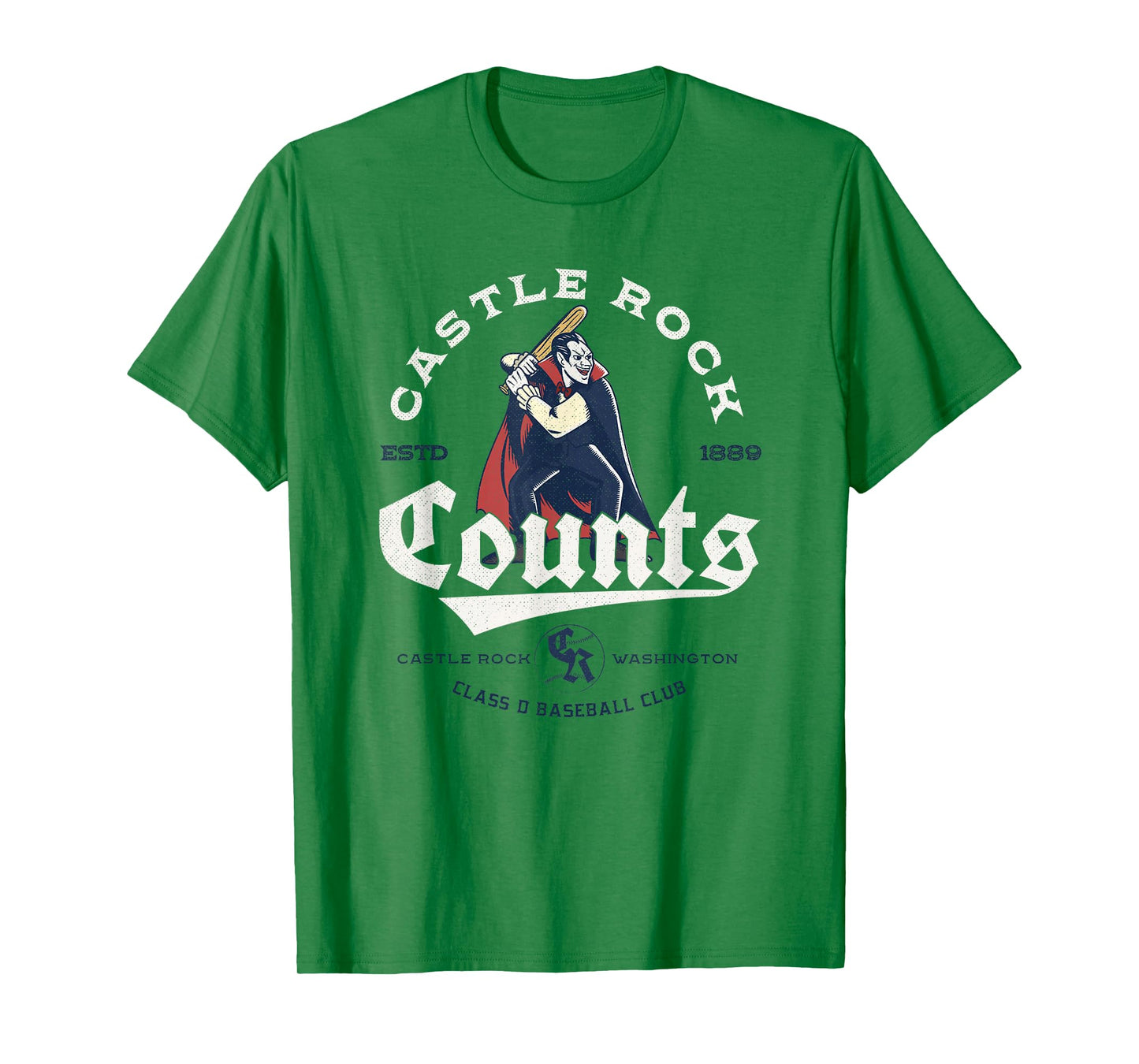 Retro Minor League Baseball Team for Vampire Monster Fan T-Shirt